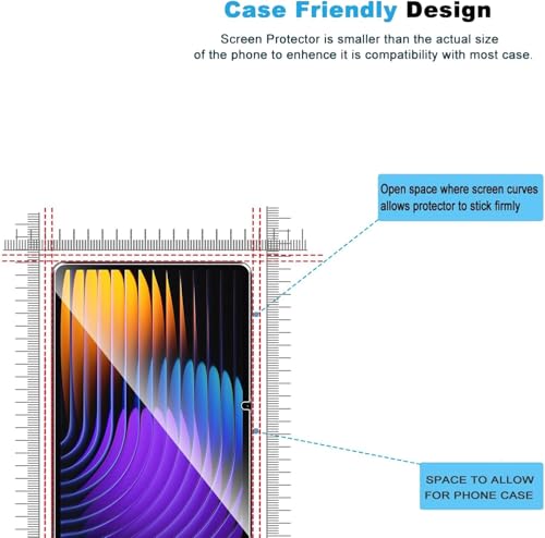 Image of VERTUS Premium Tempered Glass for Xiaomi Mi Pad 7 / Xiaomi Pad 7 Pro (11.2 Inch) Screen Protector, Full Coverage 9H Tempered Glass, HD Clear Scratch Resistant, Bubble-Free for Xiaomi Pad 7 Screen Protector