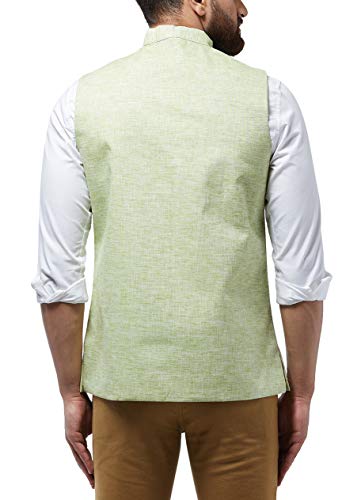 Image of SOJANYA (Since 1958 Men's Cotton Linen Blend Waist Coat