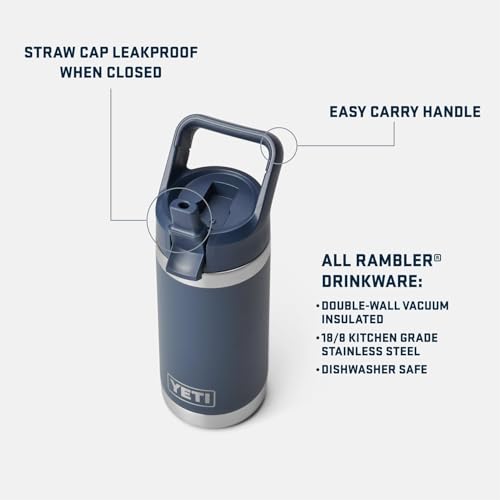 Image of YETI Rambler Jr. 12 oz Kids Bottle, with Straw Cap