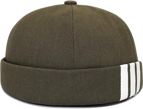 Image of Dome Brimless Hats for Women Men Beanie Docker Cap Sailor Skull Cap