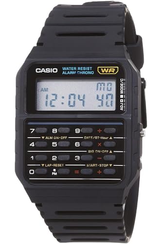 Casio CA-53W-1CR Vintage Calculator Watch | 8-Digit Calculator | 1/100-Second Stopwatch | Dual Time...