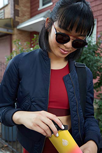 Sendestar Stainless Steel Water Bottle, Wide Mouth Water Bottle 18 Oz With Straw Lid, Spout Lid, Double Wall Vacuum Insulated Leak Proof, Keeps Liquids Hot Or Cold (Yellow&Pink) #TOP4