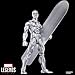 Marvel Legends Series Silver Surfer, Silver Surfer #1 (1968) and Fantastic Four Comics-Inspired Collectible 6-Inch Scale Action Figure with Character-Sized Comic Accessory