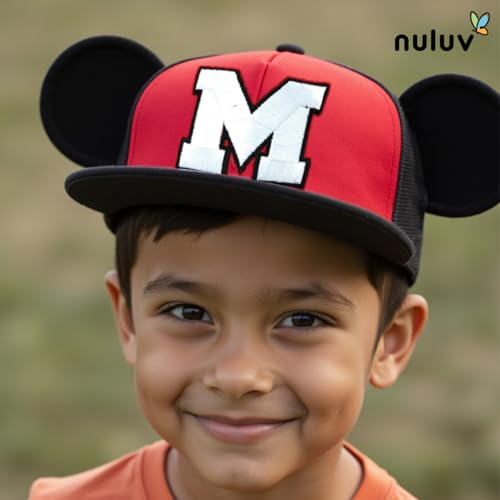 Image of Disney Mickey Mouse Kids Cap for Kids, Baby Girls and Boys 3-12 Years -Black