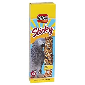Riga 2 sticky stangen met honing voor papegaaien, 1 stuk (1 x 140 g)
