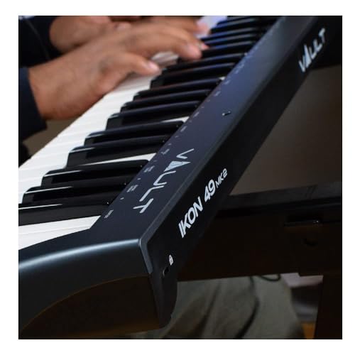 Image of Vault Ikon MK2 49 Key Velocity Sensitive Midi Keyboard with Vault UCM USB Condenser Microphone