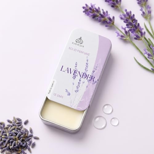Image of Unisex Lavender Solid Perfume Solid Perfume 12GM - Skin Friendly Pocket Size - Luxury Solid Perfume for Men & Women - Long Lasting Scent - Ideal for Travel & Daily Use