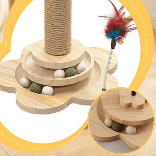 Arbre à chat multifonction robuste avec griffoir en sisal - 4