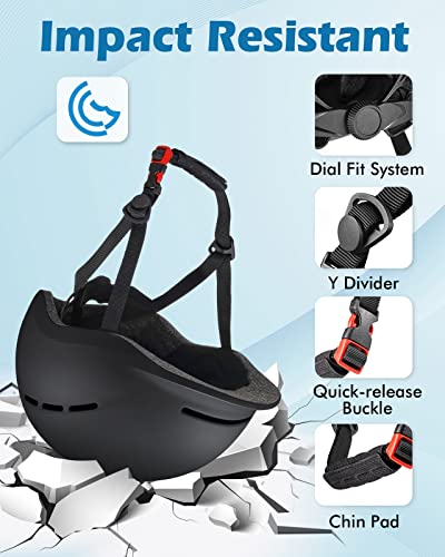 Zacro Adult Bike Helmets For Men & Women, Safety Certified Urban Bicycle Helmet Comfortable For Commuter, Skateboard, Longboard, Skate, Road Biking, Ebike, Scooter - [Shock Absorbing&Padlock Design] #TOP1