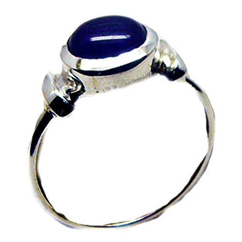 Cadeau d'anniversaire idéal : anneau de lapis lazuli en argent