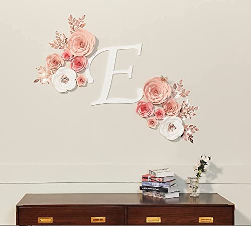 Paper Flowers Decorations For Wall, Large 3D Artificial Fake Flower Wall Decor Baby Girl Boy Nursery Room, Bridal Shower, Wedding Centerpiece, Party Backdrop #TOP4