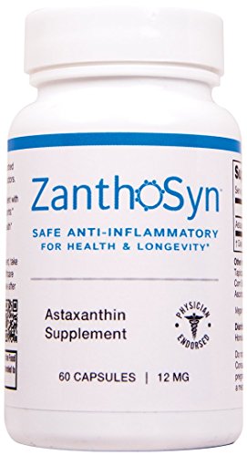 ZanthoSyn Astaxanthin, Clinically Shown to Provide 3x Absorption, Supports Inflammatory Health, 12mg, 60 Vegetable Capsules ZanthoSyn Astaxanthin, Clinically Shown to Provide 3x Absorption, Supports Inflammatory Health, 12mg, 60 Vegetable Capsules