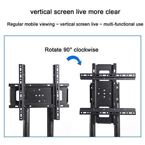 Soporte móvil para TV de 32-60 pulgadas ajustable en altura miniatura 3