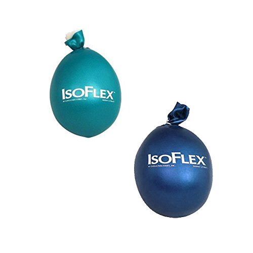 Isoflex Teal (Aqua) and Blue Set of 2 Stress Ball Hand Massagers Isoflex Teal (Aqua) and Blue Set of 2 Stress Ball Hand Massagers