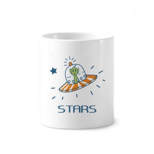 Tasse Alien univers et étoiles : porte-brosse à dents blanc 350ml