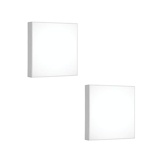 Panasonic 24 Watt LED Rimless Surface Panel Light | Elegant Rimless Design | Surface Mounted LED Down Light for Ceiling (Square, Cool White, Pack of 2)