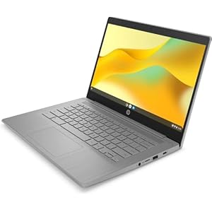 HP Chromebook 14a-ne0013dx 14″ Intel Celeron N4120 1.1 GHz hasta 2.6 GHz 4GB RAM 64GB eMMC Intel UHD Graphics 600 Chrome OS portátil, gris – 6X6Z1UA
