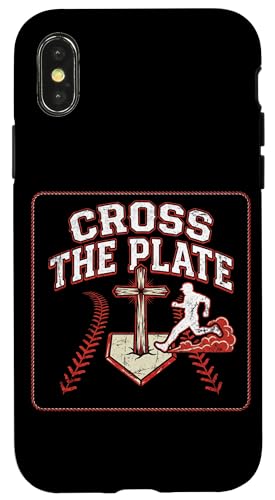 Cross The Plate �N���X�`���� �싅 �M�� �C�G�X �X�}�z�P�[�X iPhone X/XS �p