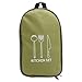 LUCKDANO Portable Camping Cooking Utensil Storage Bag, Outdoor Cooking Utensil Organizer, Portable Oxidized Fabric Material, Suitable for Family Gatherings and picnics. (Green)