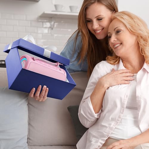 Image of MIATONE Bluetooth Speaker 36W Stereo Sound Bass Present Woman Gifts - Pink