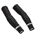 Bwiv Manchettes Bras Unisexes pour Sports Protection Solaire UPF 40+ en Forme de nid d’Abeilles Manchettes rafraîchissantes pour activités en Plain air 1 Paire Noir S