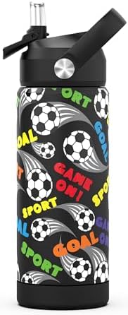 Botella De Agua Aislada Para Niños Con Pajita,550 Ml,taza Infanti...