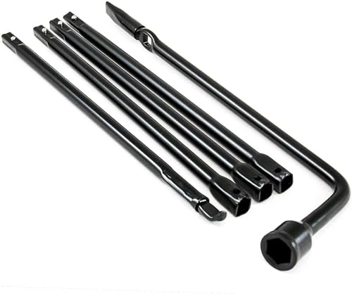 Image of Premium Spare Tire Lug Wrench Tool Replacement Kit Carbon Steel Compatible For 1998-2011 Ford Ranger 2001-2002 Ford Explorer 2001-2005 Ford Sport Trac