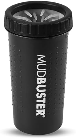 Dexas MudBuster Portable Dog Paw Cleaner, Large, Matte Black Special Edition Paw Cleaner for Dogs, Premium Quality Pet Supplies and Dog Accessories