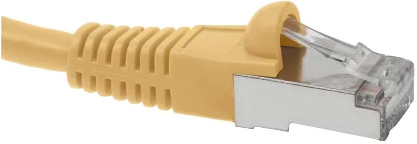 SF Cable, 100ft Shielded CAT6 550MHz (SSTP) Molded Patch Cable Yellow Color