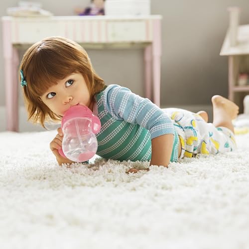 image for Munchkin Any Angle Sippy Cups for Toddlers, Spill Proof Weighted Straw
