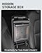 BASENOR Upgraded Tesla Model Y Model 3 Armrest Hidden Storage Box [Carbon Edition] [Powerful Magnetic] Center Console Secret Compartment Accessories 2017-2024