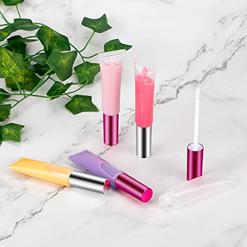 30 Pieces 10Ml Empty Lip Balm Bottle Plastic Lip Gloss Tube Reusable Lipstick Bottle Clear Lip Gloss Containers With Rubber Stoppers For Diy Lip Gloss By Suoundey #TOP2