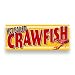 HOT BOILED CRAWFISH Vinyl Banner (Size Options) Small - 24x60