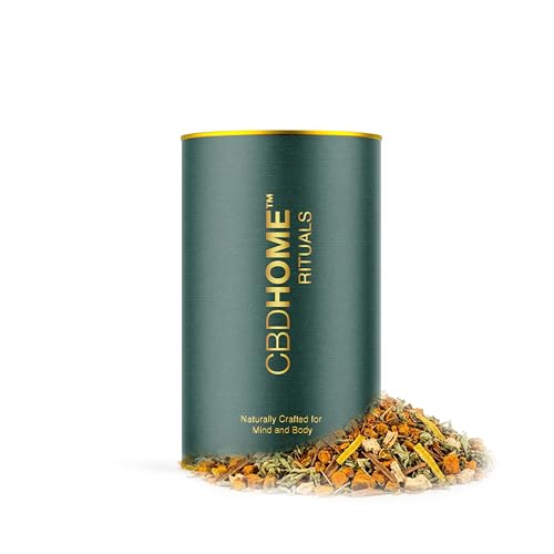 Hanf-Kräutertee mit Ingwer und Kurkuma - 100 g - Natürliche Kräuter - XL-Format - Bis zu...