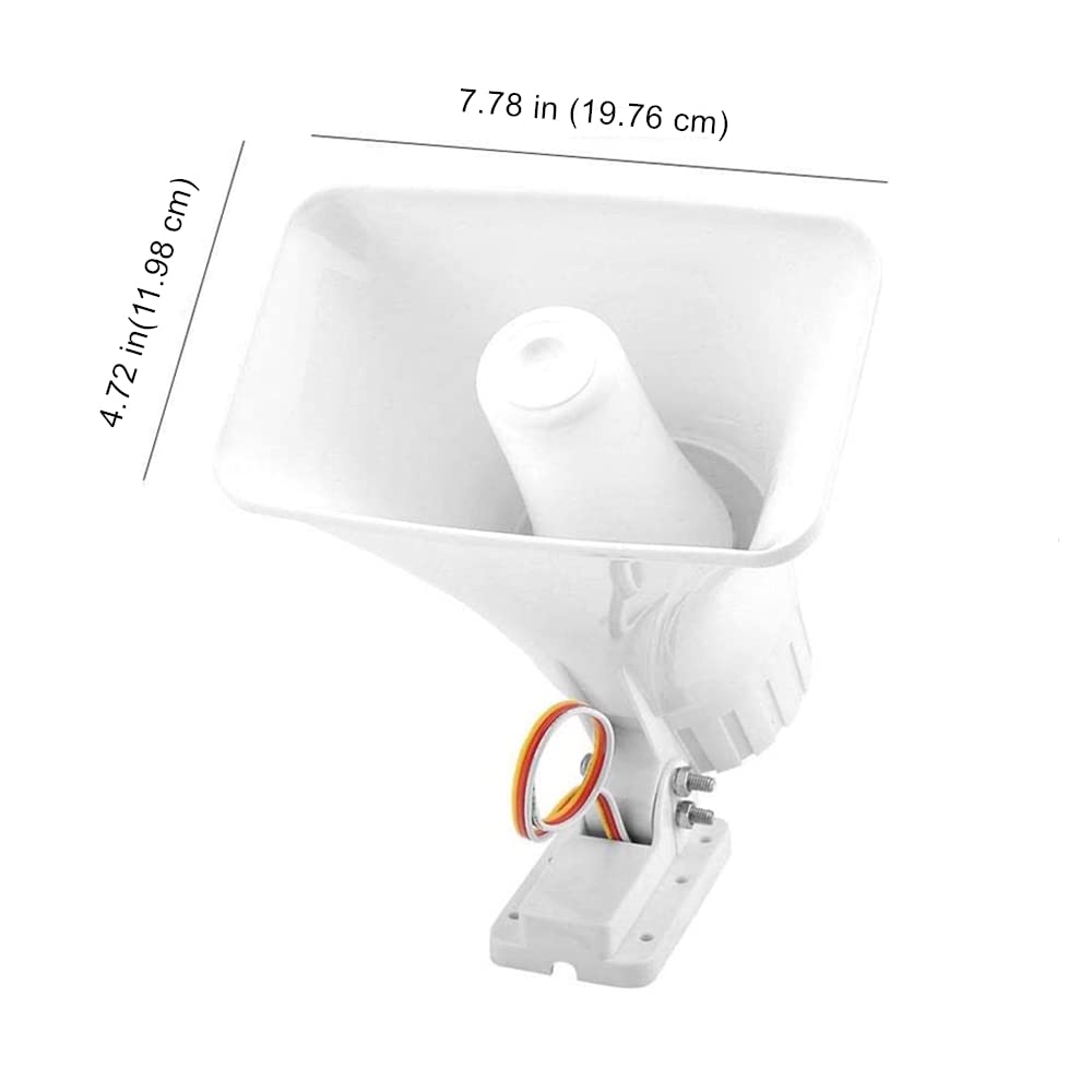 Sirena de bocina de alarma de doble tono con cable, con soporte, sistema de advertencia de voz fuerte de 130 dB para coche, camión, hogar, timbre, seguridad, antirrobo, interior y exterior
