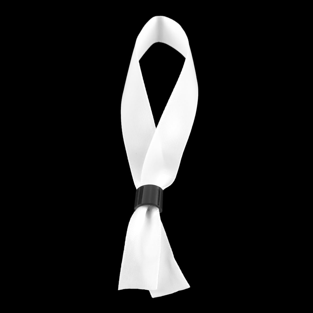 Laroal 100 Pcs Adjustable Cloth Event Wristbands, Cloth Wristbands for Events, Colored Wrist Bands for Concert Club Parties, White, 1.5 x 35cm/0.59 13.78 inch - Image 4