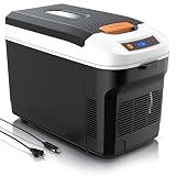 Brandson - Kühlbox 21L elektrisch – 230 V Netzspannung und 12 V KFZ Bordspannung – kühlt und wärmt – extra leiser ECO Modus – Herabkühlen ca 20°C unter der Umgebungstemperatur - Auto Wohnmobil Boot
