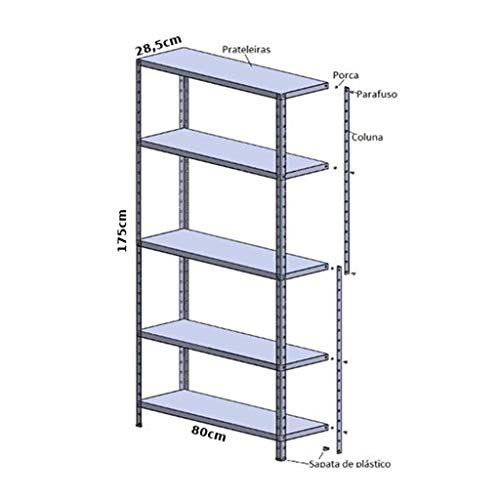 Estante Elite Aço Branco