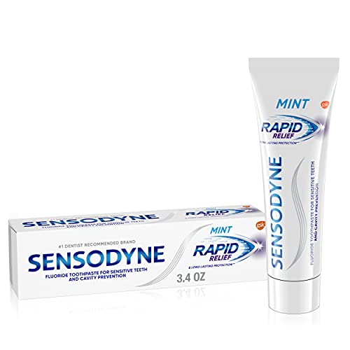 Sensodyne Rapid Relief Sensitive Toothpaste, Sensitive Teeth Treatment, Mint - 3.4 Ounces #TOP16