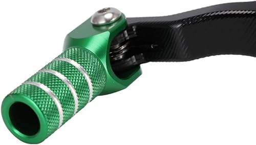 Miniatura 9 de JFG RACING Palanca de cambios de motocicleta extendida 0.394 in punta plegable CNC para KLR 650 KLR650 1987-2018 negro