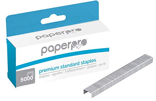 Bostitch Premium Staples for Jam-Free Stapling, 0.25 Inch, Full Strip, 5,000 Staples/Box