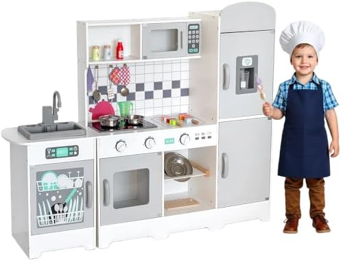 Fregadero De Juguete Con Agua Y Circulación Automática | Cocina Eléctrica Con Accesorios Realistas Para Niños +3 Años