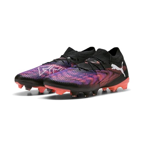 Puma Future 8 Match FG/AG, botas unisex en Puma Black y Glowing Red 4