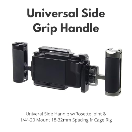Image of Yantralay Silicon Camera Side Handle Grip for DSLR Cage | Adjustable Left Right Handgrip with Cold Shoe & 1 /4 Screw Mount | DSLR Accessories
