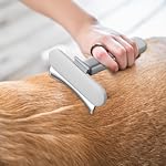 Dematting Comb for Cats, Long Hair Cat Comb, Pet Hair Grooming Brush with Release Button, Dog Pet Care Supplies for Massaging, Cleaning, Shedding Removal, Cat Grooming Comb – Bild 3