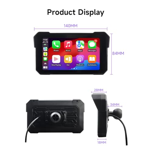 Android Auto Sans Fil Moto Écran Tactile 5'' GPS Étanche Multimedia - 6
