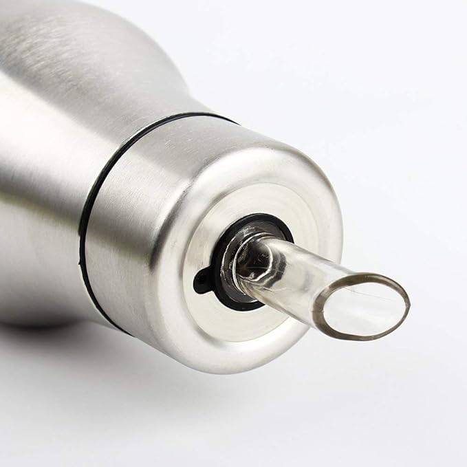 Image of Stainless Steel Oil Dispenser | Oil Bottle Without Handel (Pot) 1 Litre (350 ml)