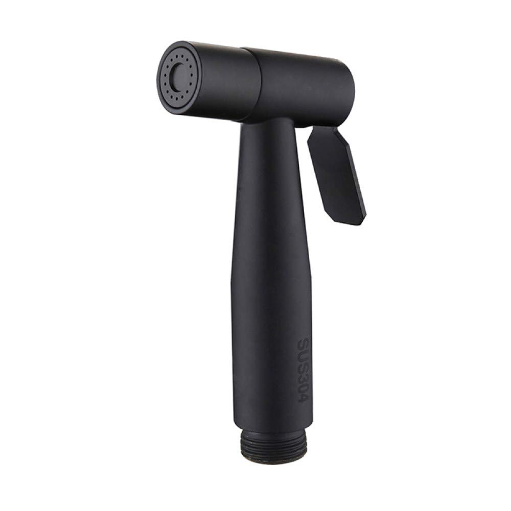 Kit pulvérisateur de bidet de toilette à main noir A2 avec tuyau pour lavage de salle de bain