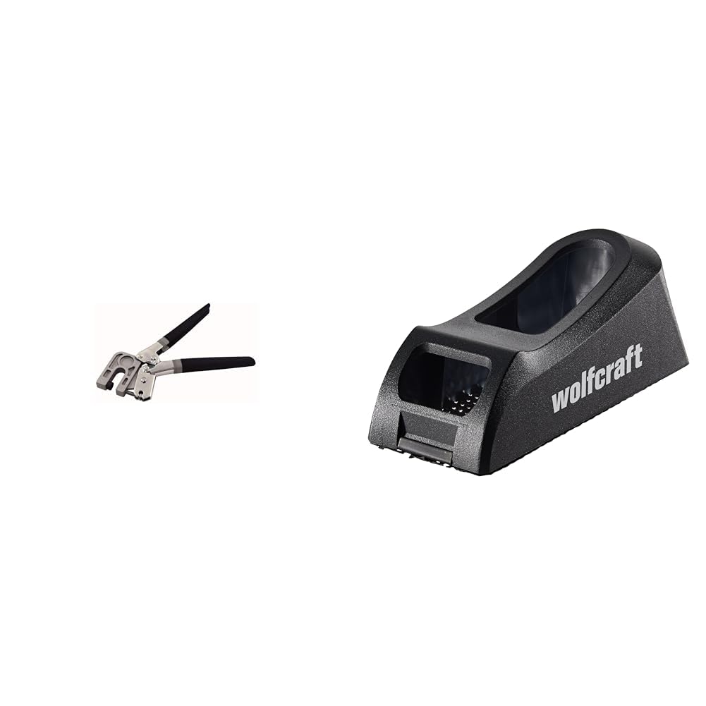 Pince pour rail à placoplâtre Fartools 212002 et rabot-bloc wolfcraft 4013000
