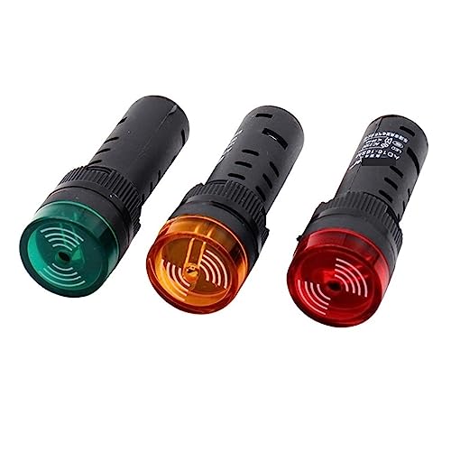 Flash signal lumineux rouge LED 380V AD16-16SM pour éviter les pannes de courant triphasé